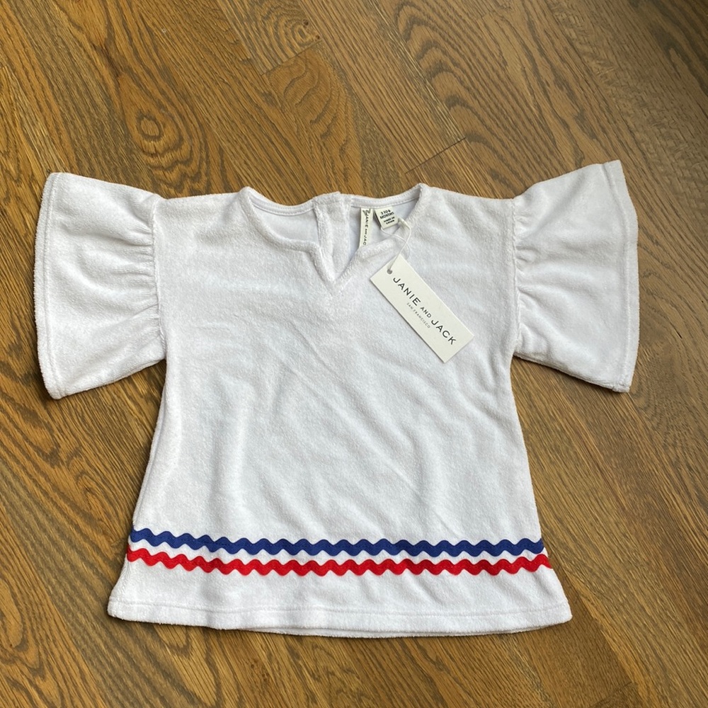 NWT Janie and Jack Swim Cover, 3-6 months